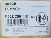 F 00Z C99 118   1,100.-1,105., D 2,3. h 1,10. BOSCH